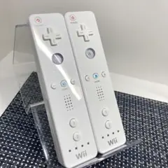 【フルメンテナンス】Wii WiiU リモコン ホワイト 白色 2個セット b