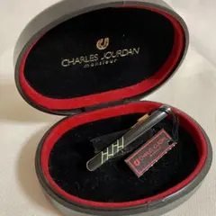 CHARLES JOURDAN 新品 ネクタイピン　新品タグ付 黒×金×濃緑