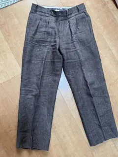 Bernard Zins BAC J ブラウン リネン ベルナールザンス