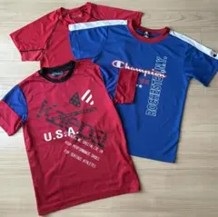 Champion kaepa他 男の子 Tシャツ 150 ドライ 3枚セット