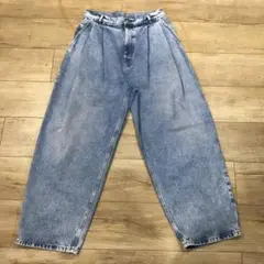 【定番】HED MAYNER 2タックデニムパンツ Sサイズ 21AW プリーツ 定番】HED MAYNER 2タックデニムパンツ Sサイズ 21AW プリーツ