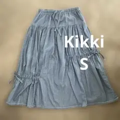 キッキ　デニムギャザースカートS