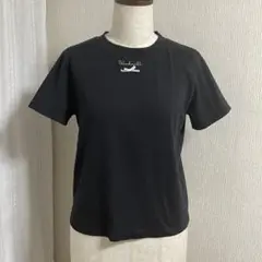 半袖 Tシャツ カットソー NICE CLAP ナイスクラップ 黒 リボン