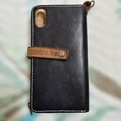 中古品　レザー iPhone X Rケース