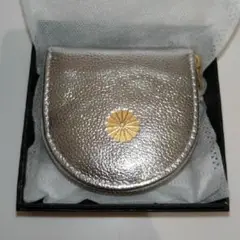【新品・未使用】皇居限定 菊の御紋入コインケース　シルバー