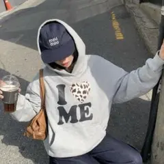 THEAIRTOWN i love me hoodie アイラブミー パーカー THEAIRTOWN】I♥ME フード スウェット パーカー (THEAIRTOWN