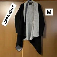 ZARA KNIT カーディガン 羽織 ブラック M