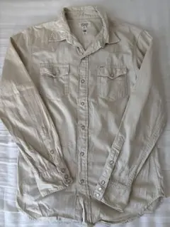ラルフローレン DENIM&SUPPLY ウエスタンシャツ ホワイト Sサイズ