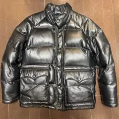 レザーダウンジャケット 豚革 ヴィンテージ