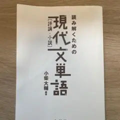 読み解くための「現代」文単語