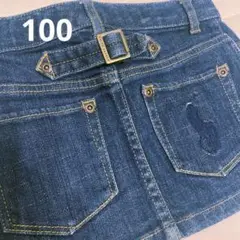 RALPH LAUREN 濃紺デニムスカート　100サイズ