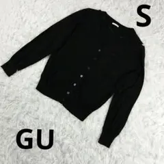 『GU ジーユー』　カーディガン　ブラック　S　レディース