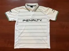 PENALTYのストライプ ポロシャツ ホワイト