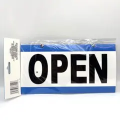 アメリカ OPEN & CLOSED オープン&クローズド サイン ブルー 新品