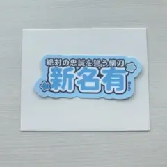 ブレマイ 新名有 ネームステッカー