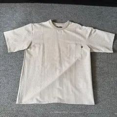 SHIPS: COOLMAX(R) シアサッカー Tシャツ カーキ XL