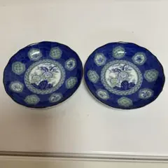 龍峰窯小皿 2枚セット 約13.5cm