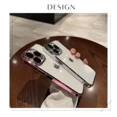 【アイフォン14】クリア　黒　iPhone14　ケース　黒　F10101