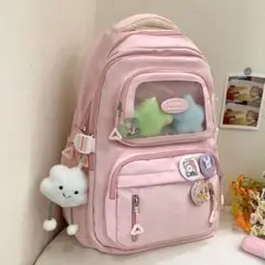 推し活 痛バッグ リュック ピンク オタ活 K-POP 韓国 通学 学生 大容量
