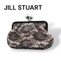 【未使用品】JILLSTUART　ポーチ　レース　ブラック×ピンク　I691