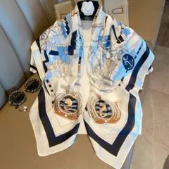ストール スカーフ シルク 高級感 秋 スヌード 防寒 韓国 お洒落 上品