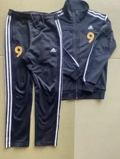 【adidas】ジャージ上下セット ナンバー9 ブラック L相当