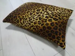 枕 そばがら枕 まくら ヒョウ柄 ベージュ