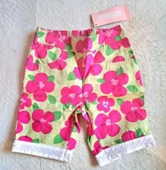 新品 GYMBoree 花柄 ハーフパンツ 18-24 南国 カラフル リゾート