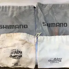 アブガルシア シマノ リール袋4個セット オールドリール ビンテージ