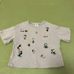 夏物セールF.O.K IDSスヌーピー刺繍Tシャツ　90センチ