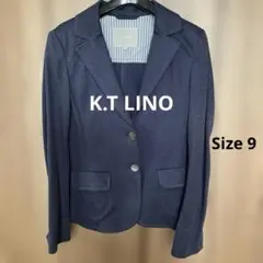 K.T LINO ネイビー テーラードサマージャケット サイズ9