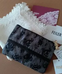 新品☆FEILER ハイジティッシュポーチ★近沢 スカラカラー 大判ハンカチ