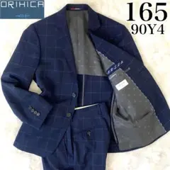 ORIHICA ✨良品✨ スーツ セットアップ チェック ビジネス ネイビー