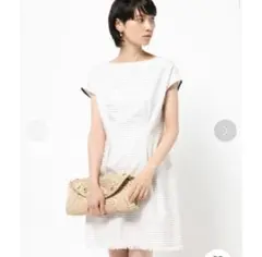 美品　エストネーション　ボーダー　ワンピース