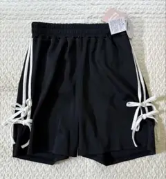 未使用　タグ付き　リボン　ハーフパンツ