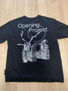 Opening Project ブラック Tシャツ　オープニングプロジェクト