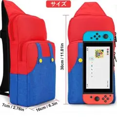 スイッチ ショルダー 持ち運び マリオ風 ボディバッグ Switch