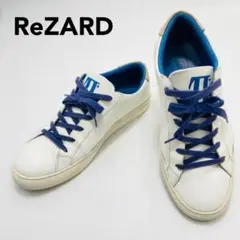ReZARD スニーカー レースアップ ローカット 41 ホワイト メンズ