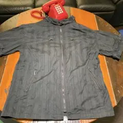 【Create Barefoot】ジップアップ　半袖シャツ　大きいサイズ　5L