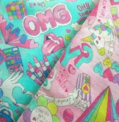 ＊ダブルガーゼ＊ゆめかわ＊ポップユニコーン＊2色セット＊各105㎝×100㎝＊