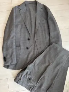 UNITED ARROWS グリーンレーベル　グレー ビジネススーツ46 ML