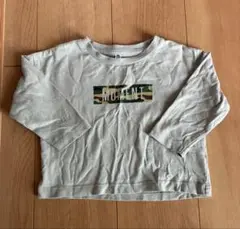 迷彩プリント グレー 緑　カーキ　Tシャツ 90