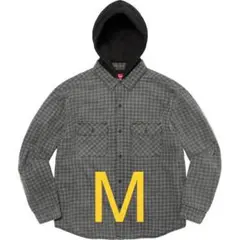 Supreme Houndstooth Flannel Hooded Shirt