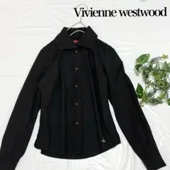 Vivienne Westwood コットンブラウス【イタリア製】黒 オーブ