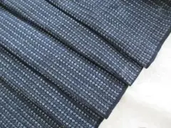 5713－C　古布久留米書生絣　はぎれ　　綿　　35ｘ100ｃｍ