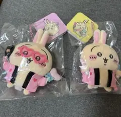 新品ちいかわオタ活 うさぎマスコットうちわ&ペンライト2点セットぬいぐるみ