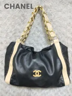 CHANEL シャネル ビッグチェーン ハンドバッグ セミショルダーバッグ