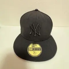New Era 59FIFTY ブラック キャップ 7 1/2