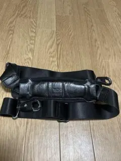 TUMIブラック ナイロン レザー ショルダーストラップ