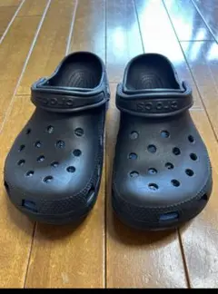 crocs ブラック クロッグサンダル 7/9